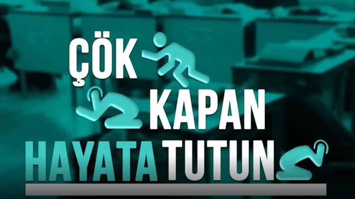 OKULUMUZDA AFET BİLİNCİ TATBİKATI GERÇEKLEŞTİRİLDİ.